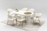 Via Matbord + 4 Stolar Cream - bild 1