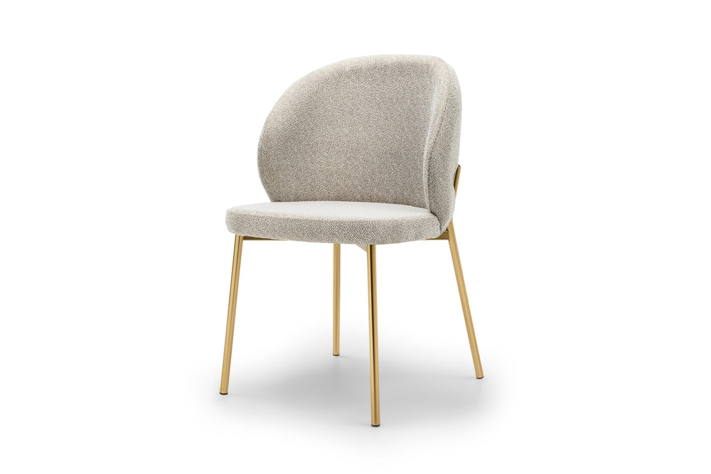 Ceylin Stol - Cream & Guld