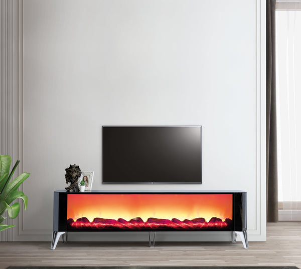 Class XXL TV-bänk med panoramabrasa – Range Home