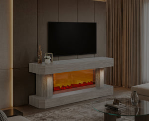 Bodrum TV-bänk med braskamin – Range Home