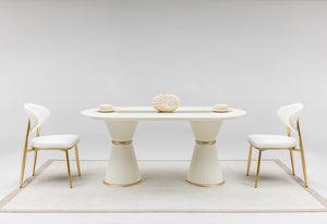 Boss Matbord + 4 Stolar Cream - bild 4