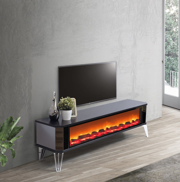 Class XXL TV-bänk med panoramabrasa – Range Home