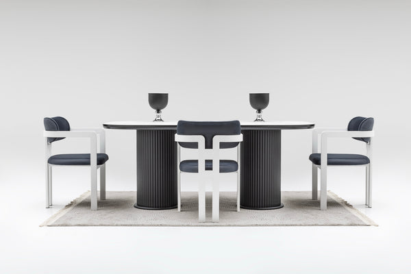 Terra Matbord + 4 Stolar Marinblå - bild 5
