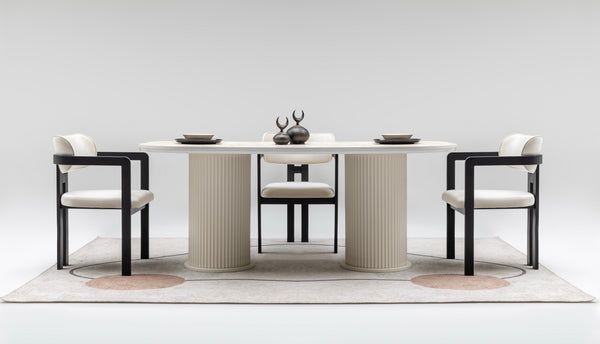 Terra Matbord + 4 Stolar Cream - bild 6