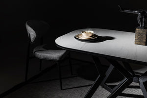 Asya & Boss Matbord + 4 Stolar Svart - bild 6