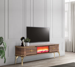 Class L TV-bänk med braskamin – Range Home