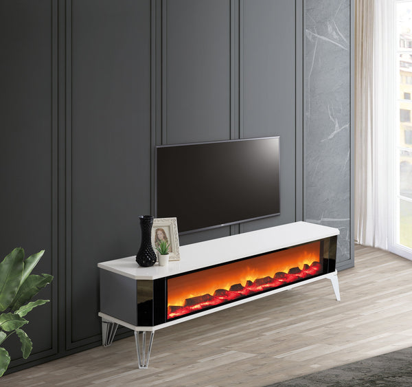 Class XXL TV-bänk med panoramabrasa – Range Home