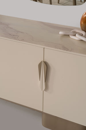 Stella Matbord + 4 Stolar + Consol + Spegel