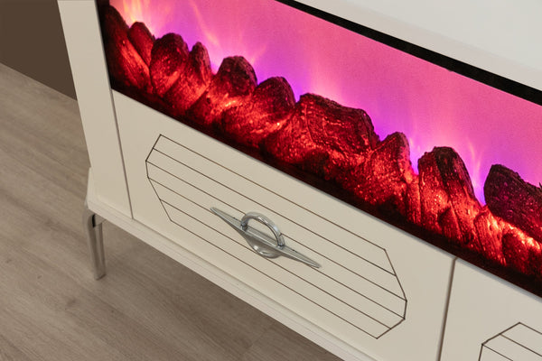 Ankara TV-bänk med braskamin – Range Home