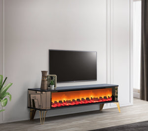 Class XXL TV-bänk med panoramabrasa – Range Home