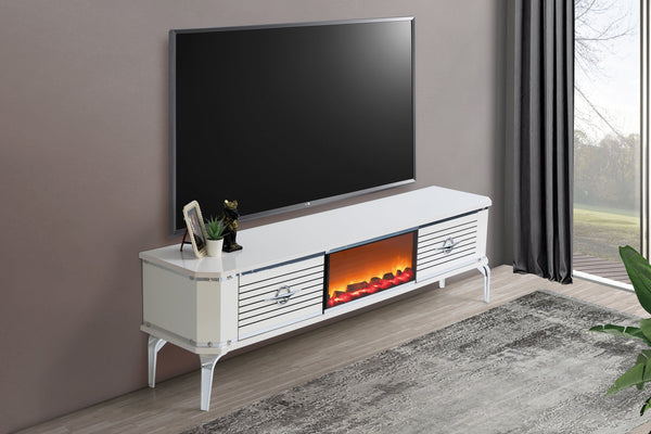 Class L TV-bänk med braskamin – Range Home