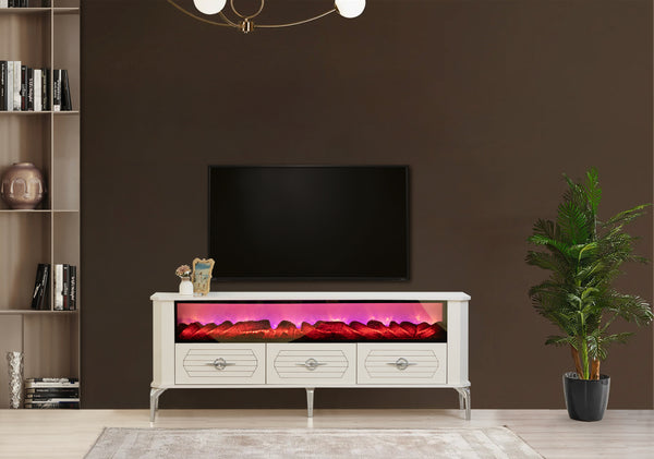 Ankara TV-bänk med braskamin – Range Home