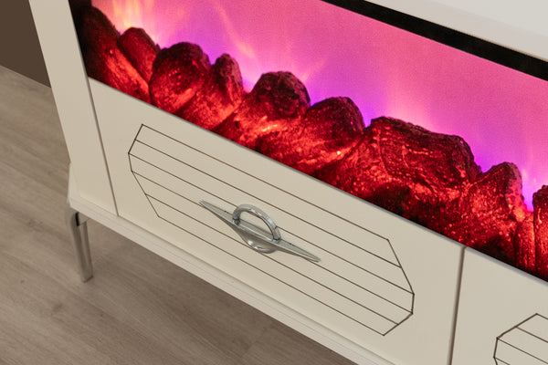 Ankara TV-bänk med braskamin – Range Home