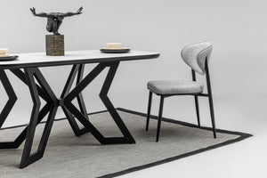 Asya & Boss Matbord + 4 Stolar Svart - bild 4