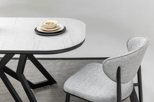 Asya & Boss Matbord + 4 Stolar Svart - bild 5