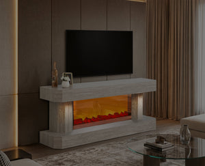 Bodrum TV-bänk med braskamin – Range Home