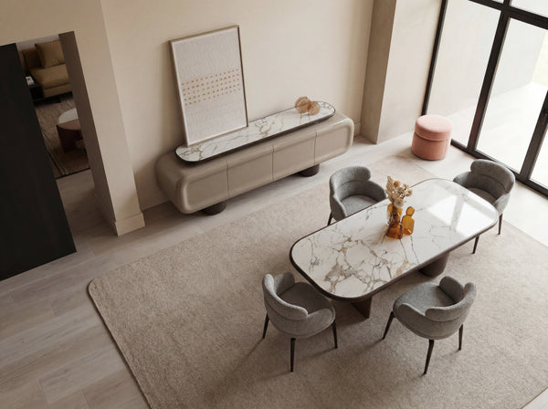 Boffi Matbord + 4 Stolar + Consol + Spegel