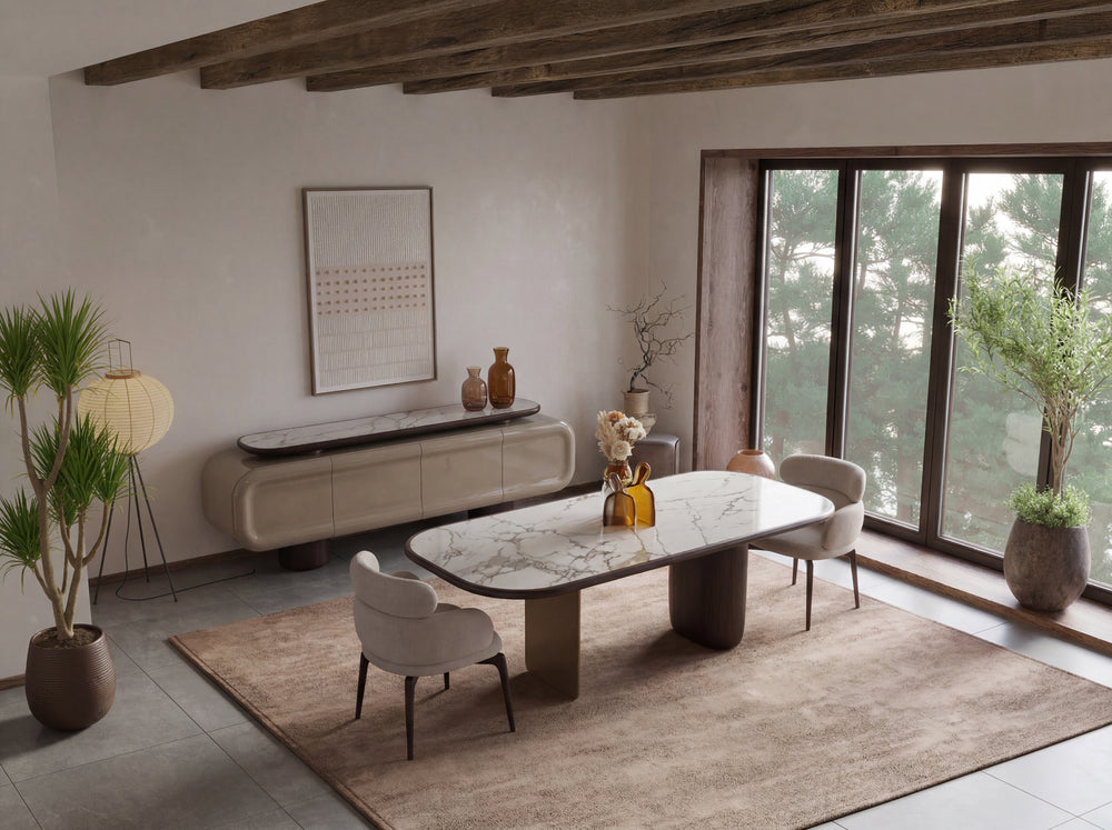Boffi Matbord + 4 Stolar + Consol + Spegel