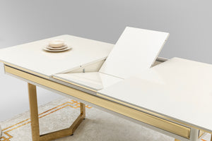 Carmen Matbord + 4 Stolar Cream - bild 6