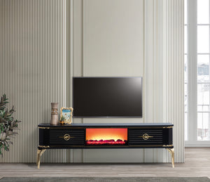 Class L TV-bänk med braskamin – Range Home