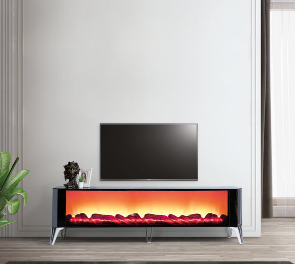 Class XXL TV-bänk med panoramabrasa – Range Home