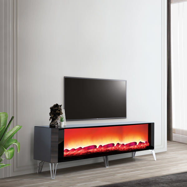 Class XXL TV-bänk med panoramabrasa – Range Home