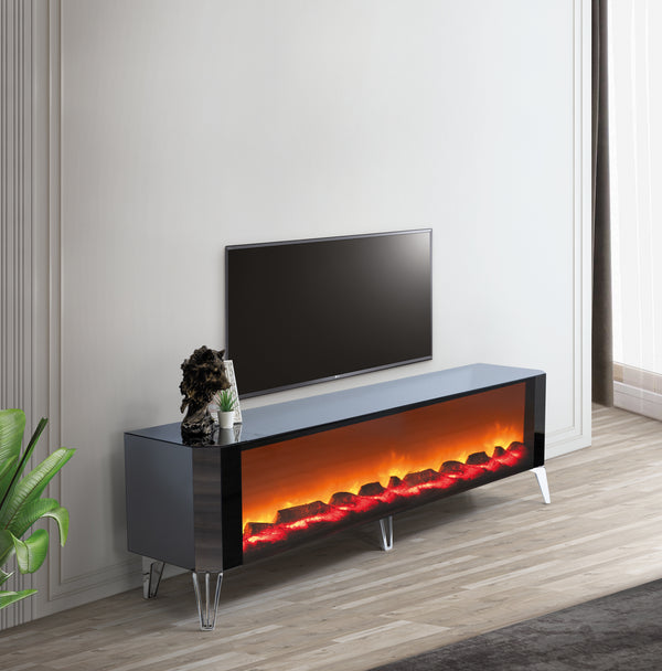 Class XXL TV-bänk med panoramabrasa – Range Home