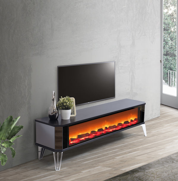 Class XXL TV-bänk med panoramabrasa – Range Home