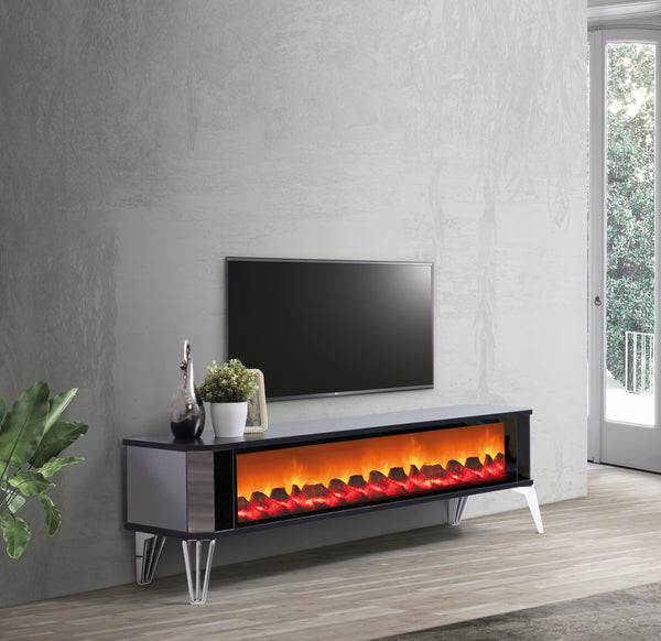 Class XXL TV-bänk med panoramabrasa – Range Home
