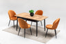 Ece Matbord + 4 Stolar Orange - bild 1