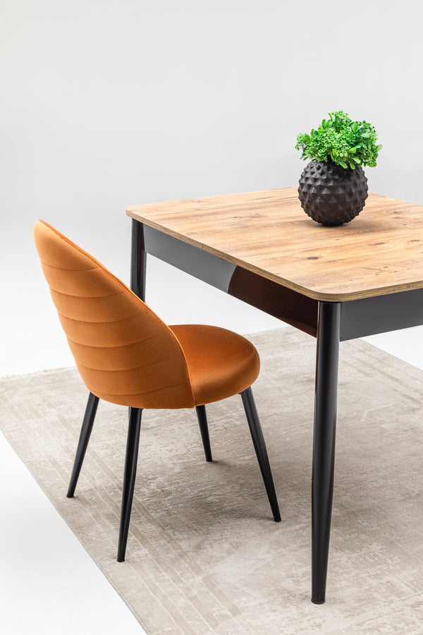 Ece Matbord + 4 Stolar Orange - bild 7