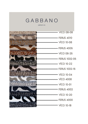 Tygkarta Ferus / Vico (kuddar) – Gabbano