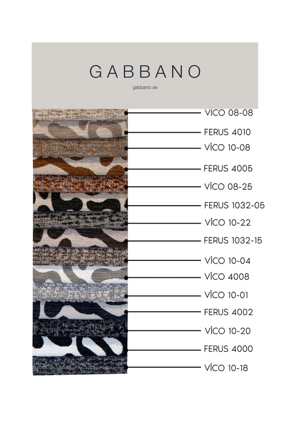 Tygkarta Ferus / Vico (kuddar) – Gabbano