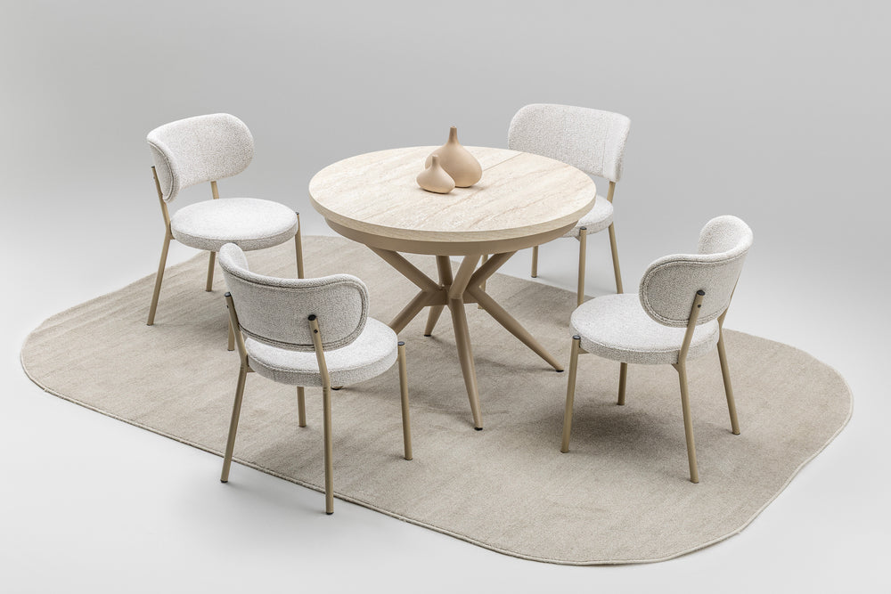 Nova Matbord + 4 Stolar Cream