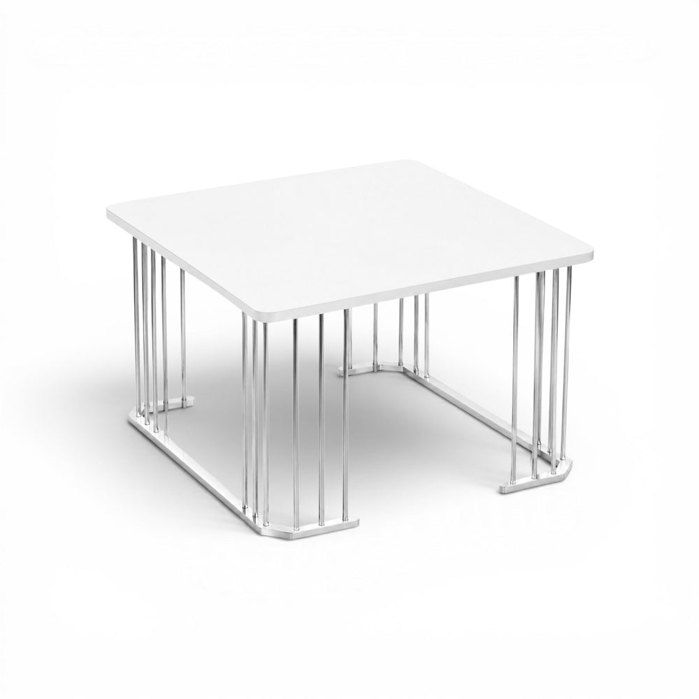 Tokyo Fyrkantiga Soffbord Silver vit