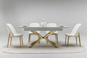 Royal & Luna Matbord + 4 Stolar Vit - bild 1