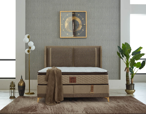 Bamboo Sängpaket (Säng + Gavel + Madrass)