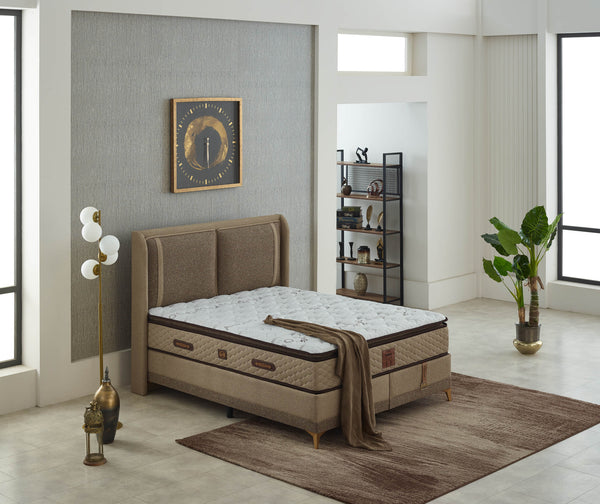 Bamboo Sängpaket (Säng + Gavel + Madrass)
