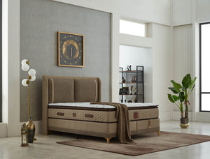 Bamboo Sängpaket (Säng + Gavel + Madrass)