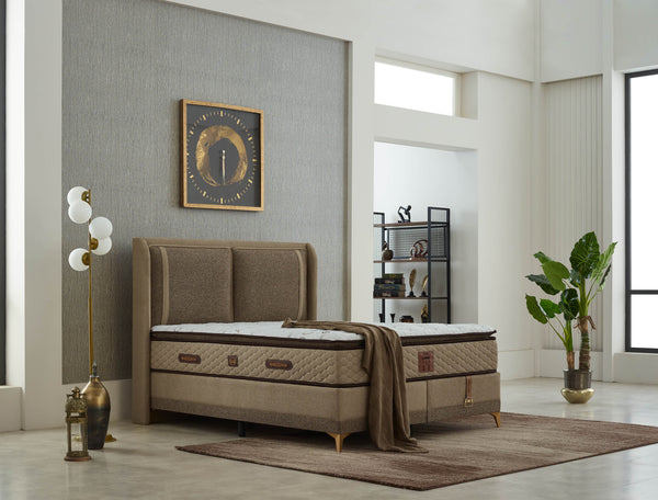Bamboo Sängpaket (Säng + Gavel + Madrass)
