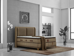 Bamboo Sängpaket (Säng + Gavel + Madrass)