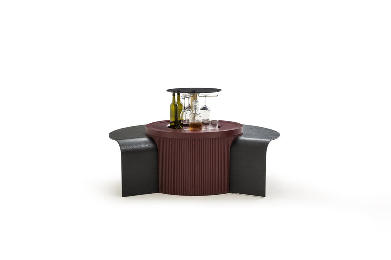 Barista Soffbord Vinröd