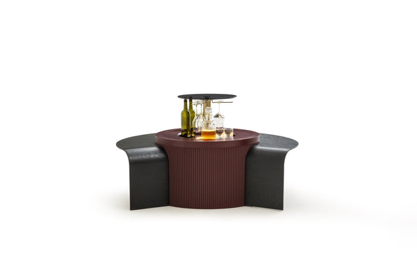 Barista Soffbord Vinröd