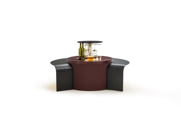 Barista Soffbord Vinröd