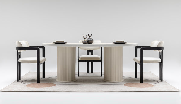 Terra Matbord + 4 Stolar Cream - bild 6