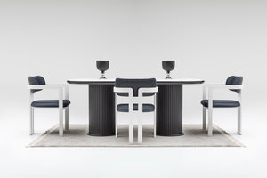 Terra Matbord + 4 Stolar Marinblå - bild 5
