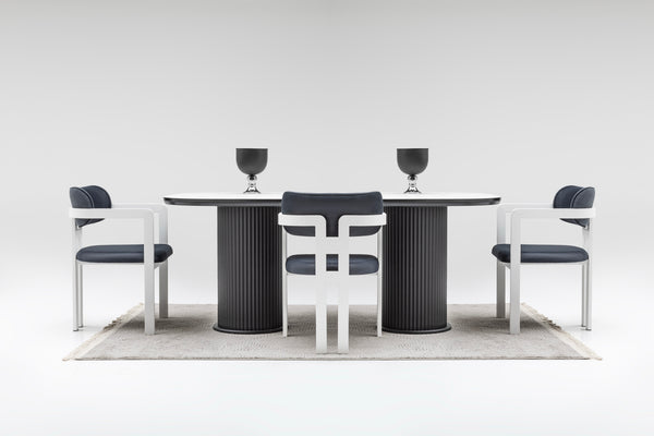 Terra Matbord + 4 Stolar Marinblå - bild 5