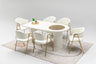 Via Matbord + 4 Stolar Cream - bild 1