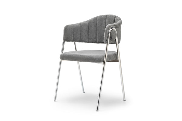 Via Matbord + 4 Stolar Grå - bild 3
